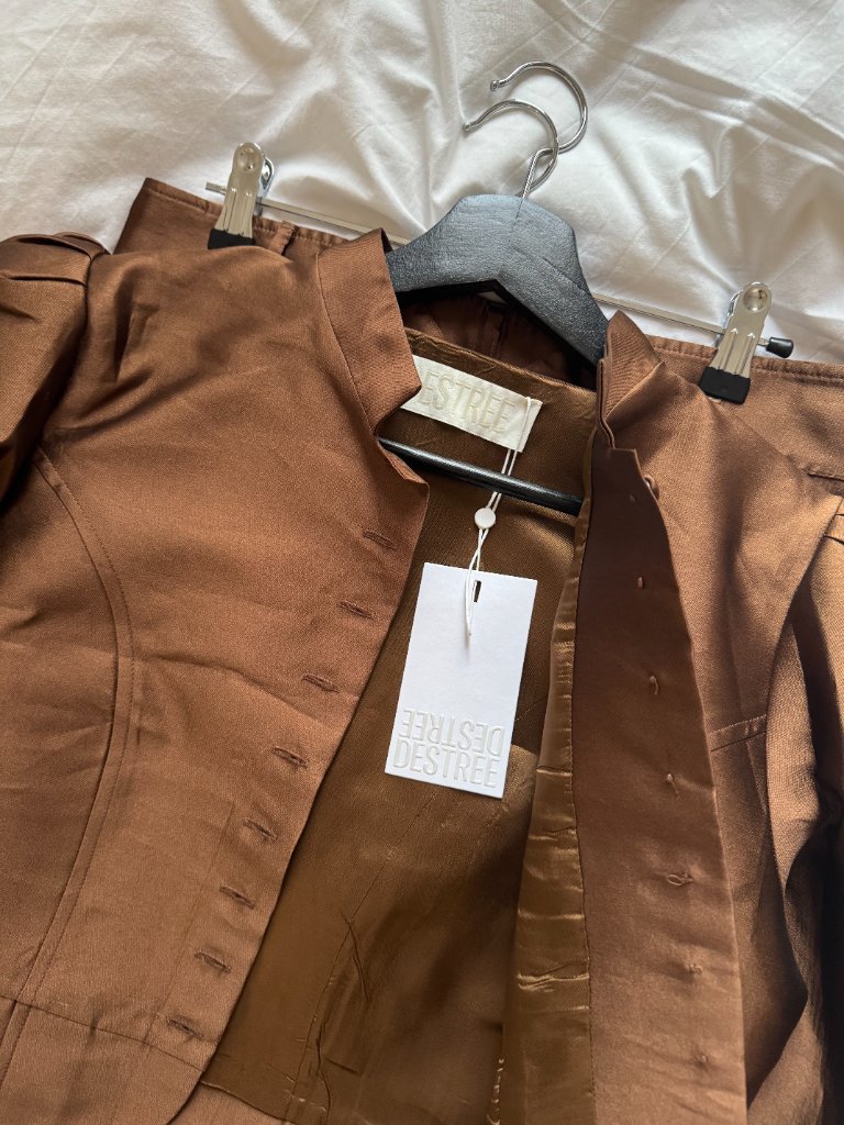Destree Amoako Jacket In Brown / Cappuccino — image 5 of 7
